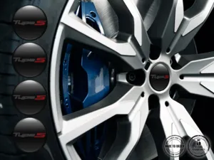 Honda Insignias de Rueda Estilo Pegatinas de Epoxi Premium